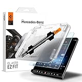 Spigen GlasTR EZ FIT Tempered Glass Screen Protector Designed for Mercedes Benz C-Class (2022/2023/2024/2025/2026), Mercedes Benz GLC Class (2023/2024/2025/2026) 11.9 inch Dashboard Touchscreen - Matte/Anti Finger Print