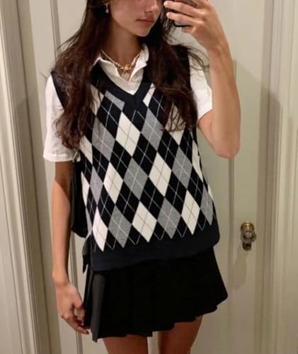 Image of TIYOMI Plus Size Sweater Sleeveless Tops for Women Knitted Tank Tops XL-5XL