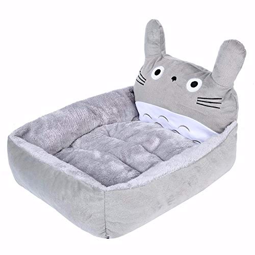 Colchão de gato fofo de desenho animado confortável cama de lã macia e quente pequeno animal de esti