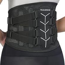 Back Brace for Lower Back Pain Relief, Zoned Adjustable Design for Custom Fit, Built-in Bionic Brace, Lumbar Support Belt for Men & Women with Lumbar Pad, for Herniated Disc,Sciatica