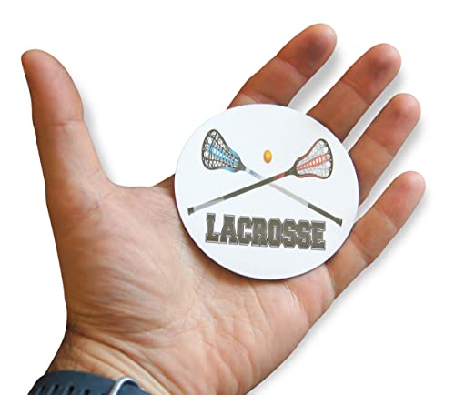 Imanes decorativos círculo lacrosse 10 uds negro blanco rojo azul miniatura 3