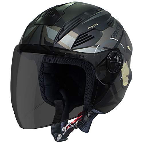 Image of Steelbird SBA-6 7Wings Gravity Open Face ISI Certified ABS Helmet