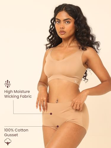 Image of Krvvy All-Day Control Tummy Tucker Shaper for Women | Seamless High-Waist Shapewear with Targeted Belly Fat Compression | Super Stretch Fabric | Lightweight,Odourless & Comfort for Upto 12 Hrs