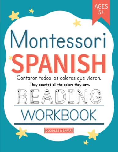Image of Montessori Spanish Reading Workbook for Kids: Beginner Spanish Sight Words and Stories Activity Book for Readers Ages 5-7 | Easy Spanish Vocabulary, ... Worksheets (Learning Spanish Workbooks)