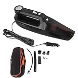 2-in-1-Auto-Staubsauger, Autozubehör, 12 V, Tragbarer Hochleistungs-Autostaubsauger mit Aufsatz, Reifenfüller, Starke Saugkraft, Notfall-Luftpumpe, 130 W,