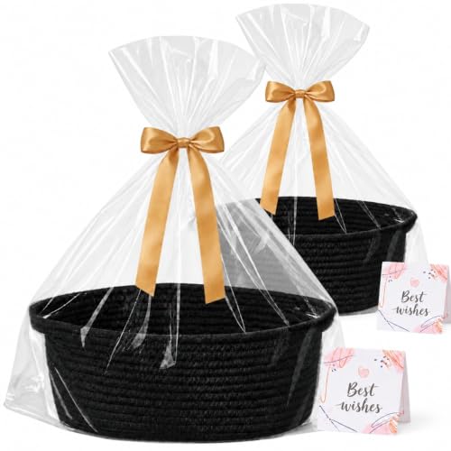 Image of Gift Baskets Empty, 2-Pack Small Baby Shower Baskets for Gifts