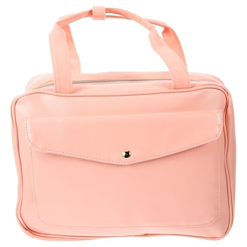 Trousse de toilette en cuir PU imperméable avec plusieurs compartiments