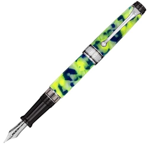 AURORA アウロラ 万年筆 限定365本 オプティマ365 996-LFL フルオFLUO 18K 吸入式 (極細字EF)