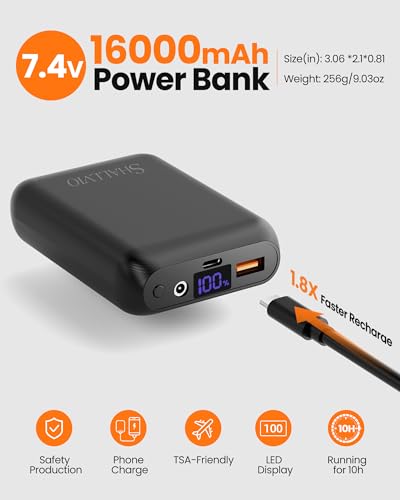 Heated Vest for Men with 16000mAh Battery Pack Included, 8 Heated Zones, Warming Heated Vest for Hiking/Golfing4