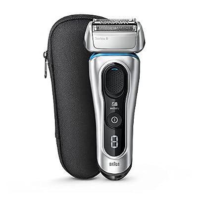 Braun Series 8 8330s Next Generation, Electric Shaver for Men, Rechargeable and Cordless Razor, Silver, Fabric Travel Case, Wet and Dry, Foil Shaver