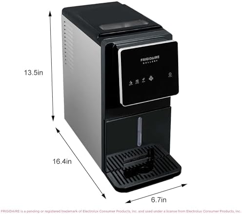 FRIGIDAIRE Touchscreen Nugget Ice Maker, Countertop Ice Machine, Sonic Ice Maker with 33 lbs. Capacity, Slate - 4