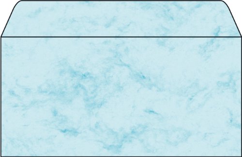 Lot de 50 enveloppes DL marbrées SIGEL DU170 pour vœux et faire-part chic