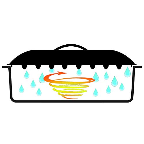 Foto von STONELINE Cocotte Bräter Induktion mit Deckel 28 cm, 4,2 L, Topf Antihaft Beschichtung mit echten Steinpartikeln, Bratentopf Schmortopf für alle Herdarten und Backofengeeignet, Farbe: Ofenrot