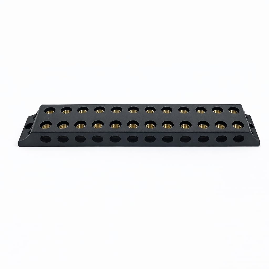 Bakelite Terminal Block Connector, 12-Way, 30 Amp Rating, Black, Close type - Pack of 2-image-37