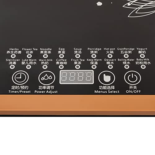 Tetera Eléctrica de Vidrio Titunjian 1.8L con Control de Temperatura miniatura 6