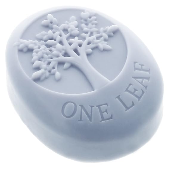 Stampo ovale in silicone per sapone per le mani con albero di tiglio, 8 x 6,3 cm, flessibile e antiaderente, ideale per saponi fatti in casa