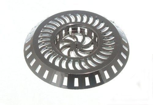 Passoire d'évier de cuisine en plastique chromé large de 80mm avec centre 36mm lot de 6