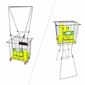 Portable Multifunctional Tennis Ball Collection and Pick-Up Basket,79 Tennis Balls Capacity,Easy to Pick Up 30 Tennis Balls in 1 Minute,Tennis Ball Hoppers,Pickleball Collector