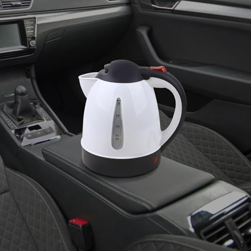 Hervidor eléctrico portátil para auto 1000ml plateado miniatura 4