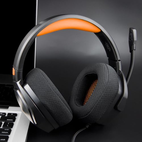 SOULWIT Earpads Reemplazo para NUBWO G06/N16 Audífonos Gaming, Almohadillas con Espuma de Alta Densidad - Negro miniatura 3