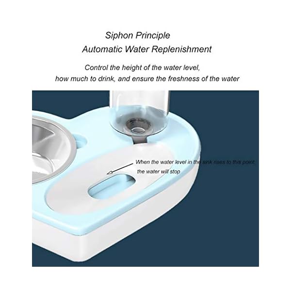 ALBOLET Cat Dog Food and Water Bowl Set, Pet Automatic Water Dispenser Detachable Cat&Dog Feeder Bowl No-Spill Automatic Water Dispenser for Cats Small Dog ALBOLET Cat Dog Food and Water Bowl Set, Pet Automatic Water Dispenser Detachable Cat&Dog Feeder Bowl No-Spill Automatic Water Dispenser for Cats Small Dog