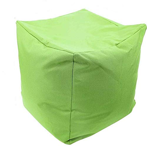 EHD Puf impermeable súper suave para sala de estar, dormitorio, cocina, patio, reposapiés, taburetes, pufs otomanos (verde claro)