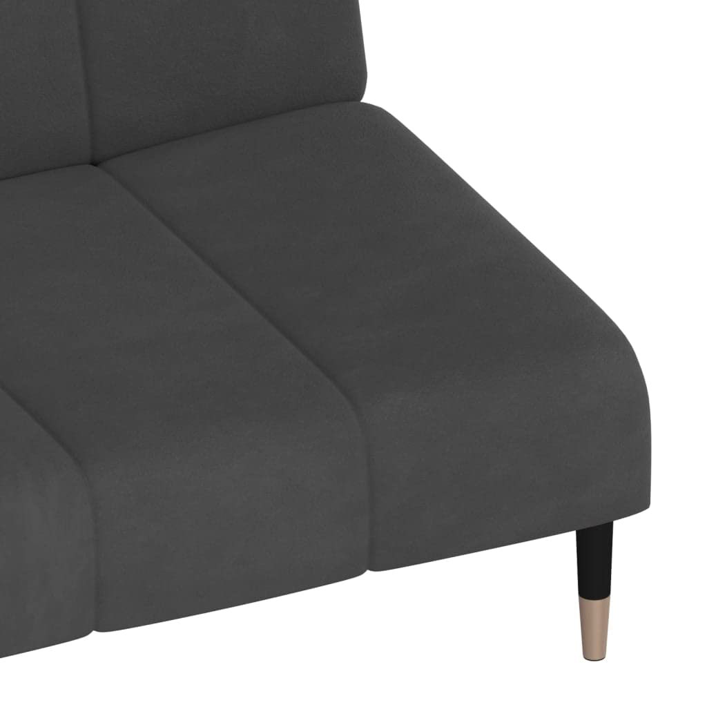 sofás de Dos plazas,Sofa 120 cm,Sofa Cama Dos plazas,Sofá Cama de 2 plazas Terciopelo Gris oscuroAdecuado para salón, Dormitorio