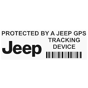 Platinum Place 5 x PPJEEPGPSBLK GPS ZWART Tracking Device Beveiliging WINDOW Stickers 87x30mm-Auto, Van Alarm Tracker