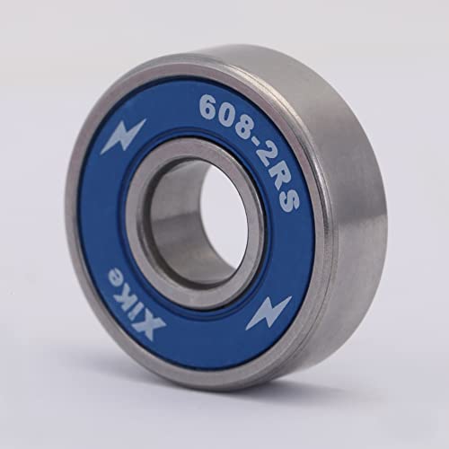 Xike 8 Pcs 608-2Rs Skateboard Bearings 8X22X7Mm High Speed Smooth And Durable, Replace For Longboards, Inline Skates, Rollerblades Etc - Blue. #TOP6