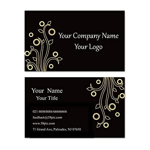 Inshoney Customized Business Cards,3.5" x 2",Personalized Name Cards,2 Sides Printed, Smooth finished, 100pcs/200ps/500pcs Cover