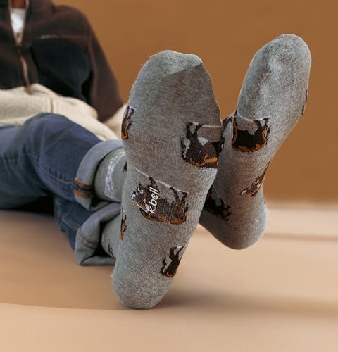 K. Bell Men's Funny Animal Crew Socks - 1 Pairs - Cool & Fun Wordplay Novelty Gifts2