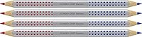 Faber-Castell 110910 Jumbo Grip Silbentrennstift Bicolor rot und blau (4er Pack)