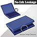 Blue Stamp Pad, 4 x 2.5 Inch Premium Quality Ink Pad for Stamps, All-Purpose Felt Pad for Office and Crafting, Works with Rubber and Clear Stamps