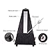 summina Metronome Mechanical Pyramid ABS Material for Guitar Violin Piano Bass Musical Instrument Practical instrument for beginners (Black)