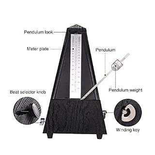 summina Métronome mécanique à pyramide – Matériau ABS pour guitare, violon, plat, instrument de musique, pratique pour… - Les Beatles, Paul McCartney, John Lennon, RIngo Starr, George Harrison summina Métronome mécanique à pyramide - Matériau ABS pour guitare, violon, plat, instrument de musique, pratique pour… – Image 2