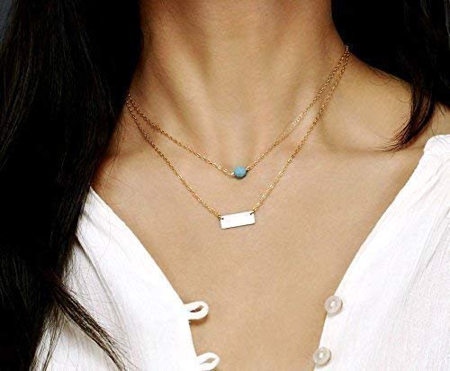 Amazon.com: Small Bar Necklace 