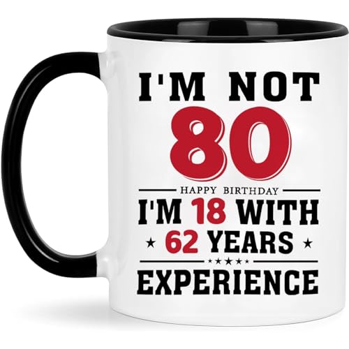 Funny 1943 80th Birthday Ideas Mug for Men and Women Novelty Ceramic Coffee Mugs Christmas...