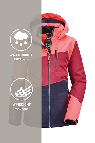 killtec Mädchen Lynge Grls Jckt B Funktionsjacke Mit Kapuze, neo-coral, 128 – Ansicht 8