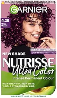 Garnier Nutrisse Permanent Hair Dye, Natural-looking, hair colour result, For All Hair Types, 4.3 Dark Golden Brown