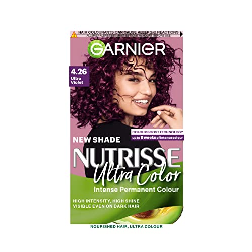Garnier Nutrisse Permanent Hair Dye, Natural-looking, hair colour result, For All Hair Types, 4.3 Dark Golden Brown
