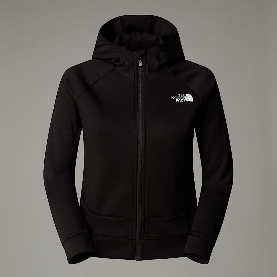 The North Face Kinder Mountain Athletics Full Zip Hoodie Fleecejacke, Tnf Black/Tnf White, 152