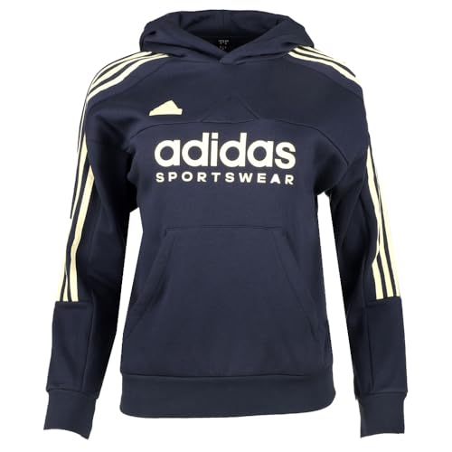 adidas Kids Boys Tiro Fleece Hoodie Training Athletic Outerwear Casual - Blue