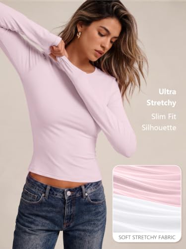 Image of Trendy Queen Womens Long Sleeve T Shirts Fall Fashion Basic Y2K Tops 2026