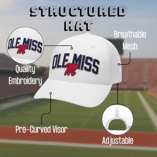 Gorra Trucker Clásica Ajustable Ole Miss miniatura 5