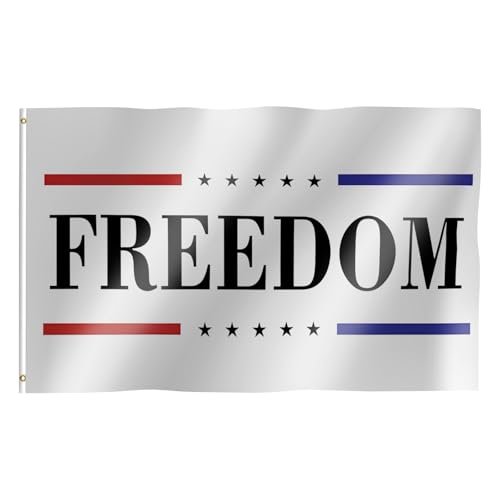 Freedom Flag White Charlie Kirk Freedom Flag 3x5 Ft 250 year of Freedom Flags Banner 250th Anniversary for Garden Patio Fence Decor Outdoor Indoor Display