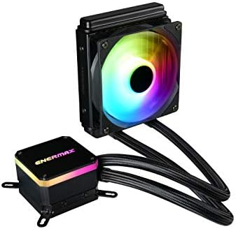 Enermax Liqmax III 120 Addressable RGB AIO CPU Liquid Cooler – 120mm Radiator, Single 120mm ARGB PWM Fan – Support Intel & AMD Ryzen – 5 Year Warranty