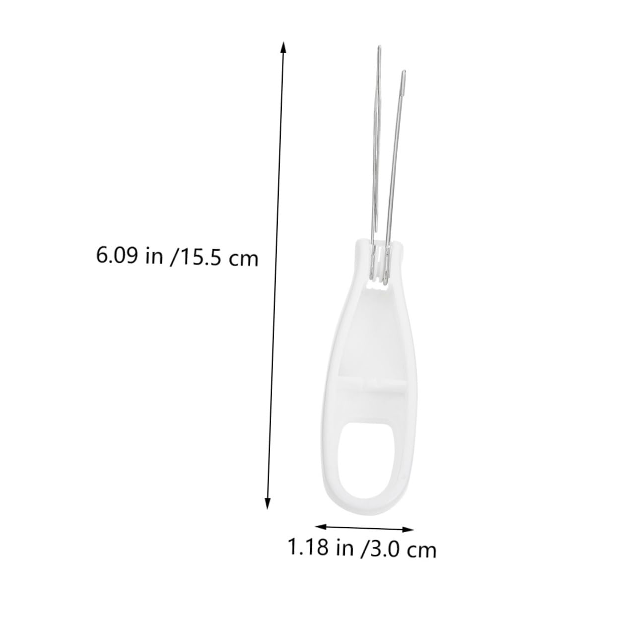 NOLITOY 2pcs Zipper Puller Button Hook Helper Accessirt Button Helper Hooks Button Hook Dressing Tool Zipper Pull Dressing Aid Upholstery Buttons Clothes Wearing Button Hook White Acrylic