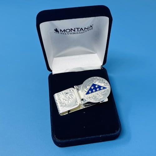 Image of Montana Silversmiths Made in the USA Western Lifestyle Money Clip (Folds of Honor Remembrance)