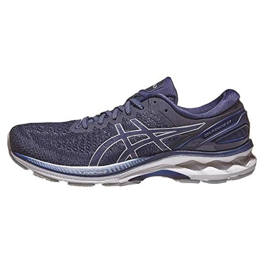 ASICS Men's Gel-Kayano 27 Running Shoes, 10.5M, Peacoat/Piedmont Grey