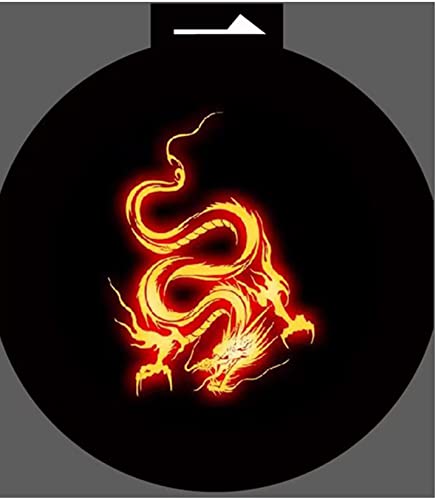 Premium Car Door Light 2 Pcs Easy Installed Welcome Laser Projector Pastable Led Logo Light Holeless Magnet Sensor Ghost Shadow Lamp Logos (Fire Dragon) #TOP1